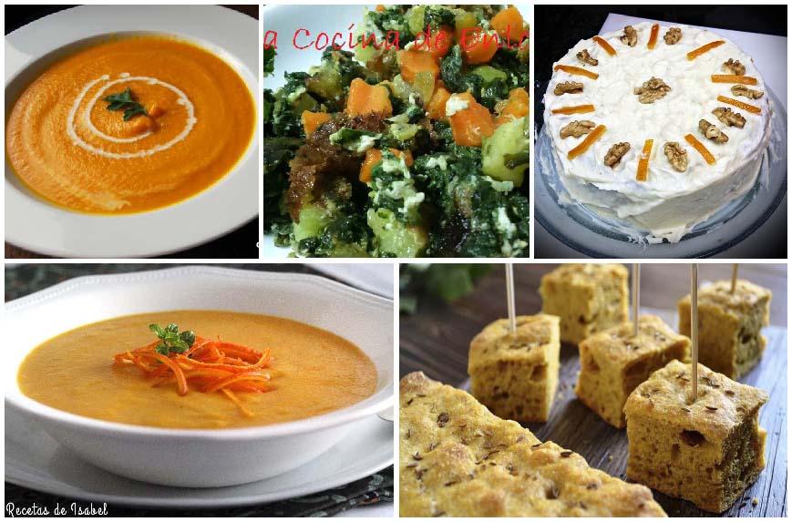 Recetas con zanahorias saladas y dulces