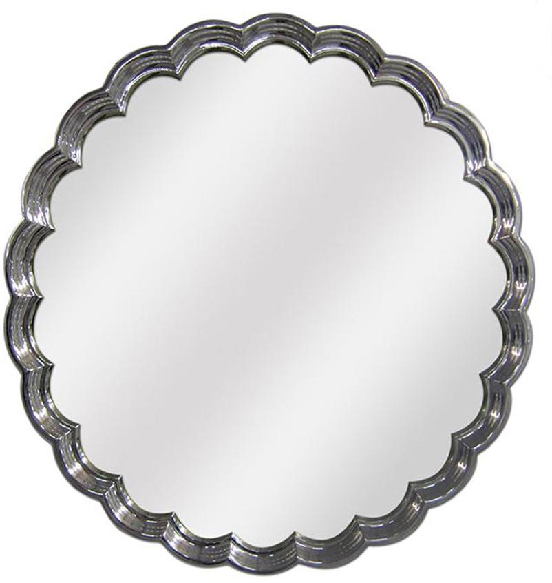 espejo plata redondo