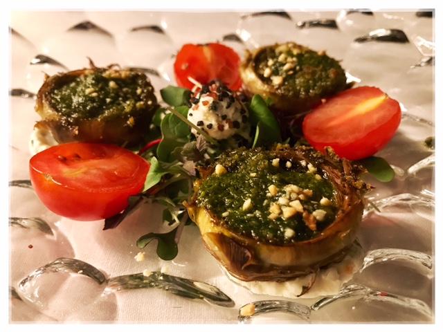 Alcachofas asadas a la Romana. Es de Ley Italiana. Numa Pompilio