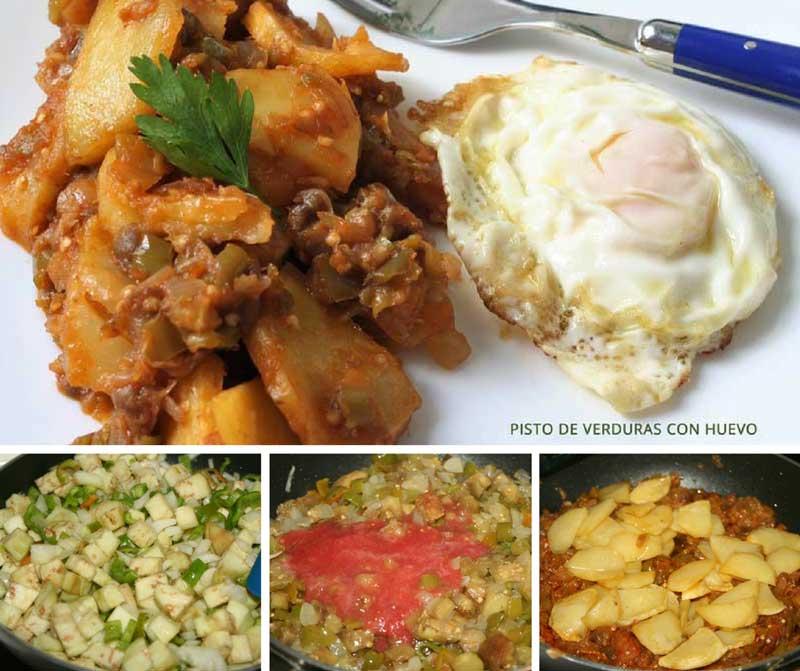 piste de verduras con huevo receta