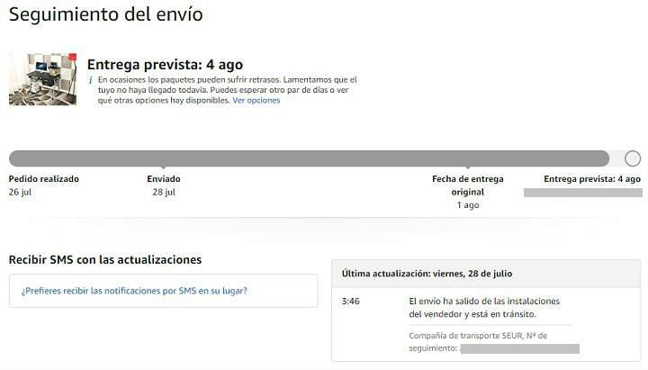 Amazon tiene un problema con Seur 01