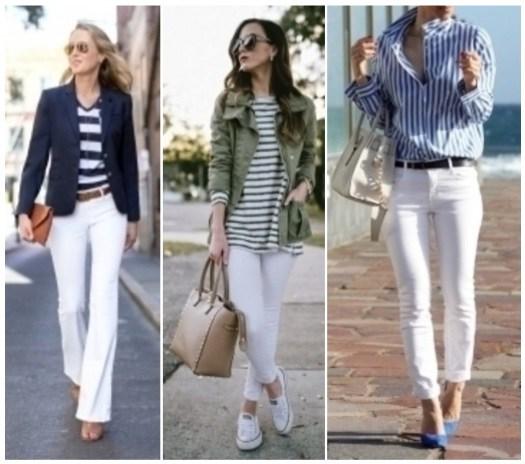 evaluar septiembre congestión Cómo combinar un pantalón blanco ✮ 15 looks increíbles | Belleza