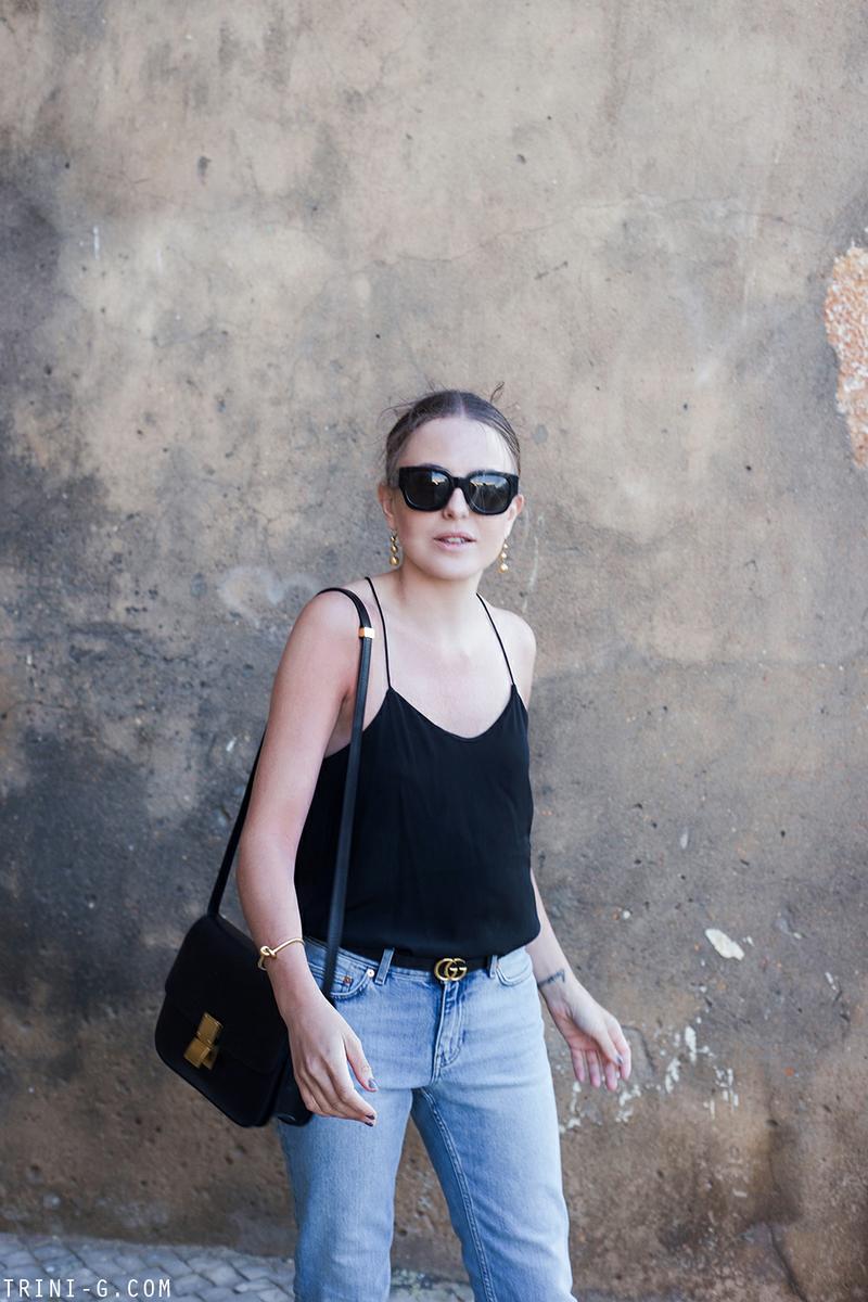 Trini | Acne Studios jeans Tibi camisole