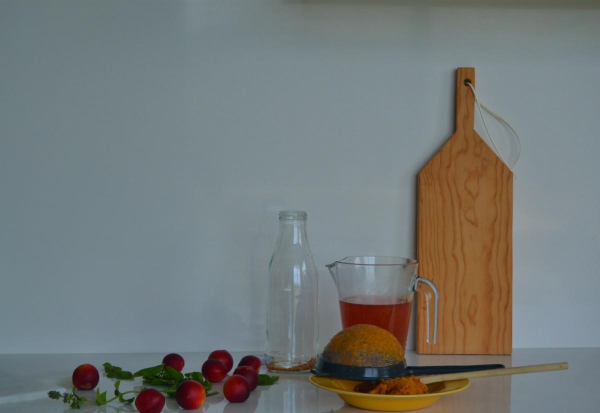 bebida helada de nectarina