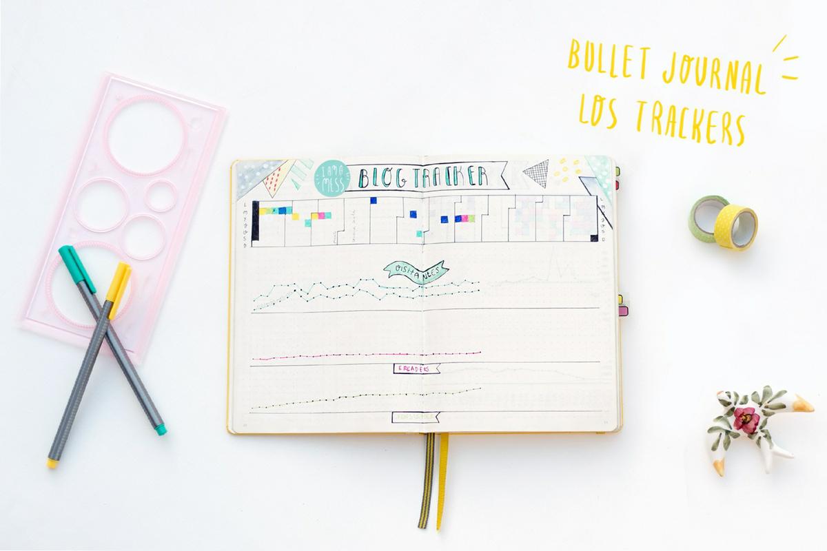 Bullet journal: Trackers, visto en "I am a Mess Blog"