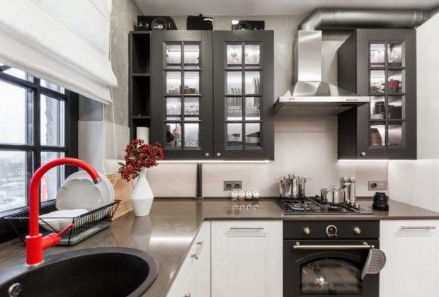 cocina blanco y negro