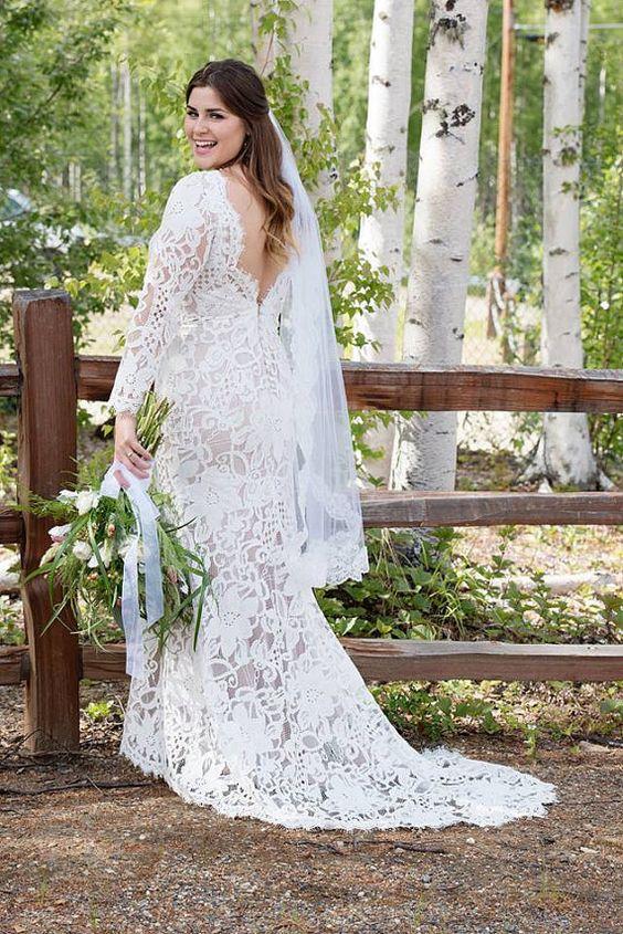 Consejos para vestidos de novia de talla grande | Bodas