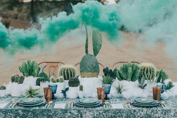 cactus decoracion boda