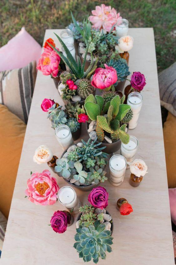cactus decoracion boda