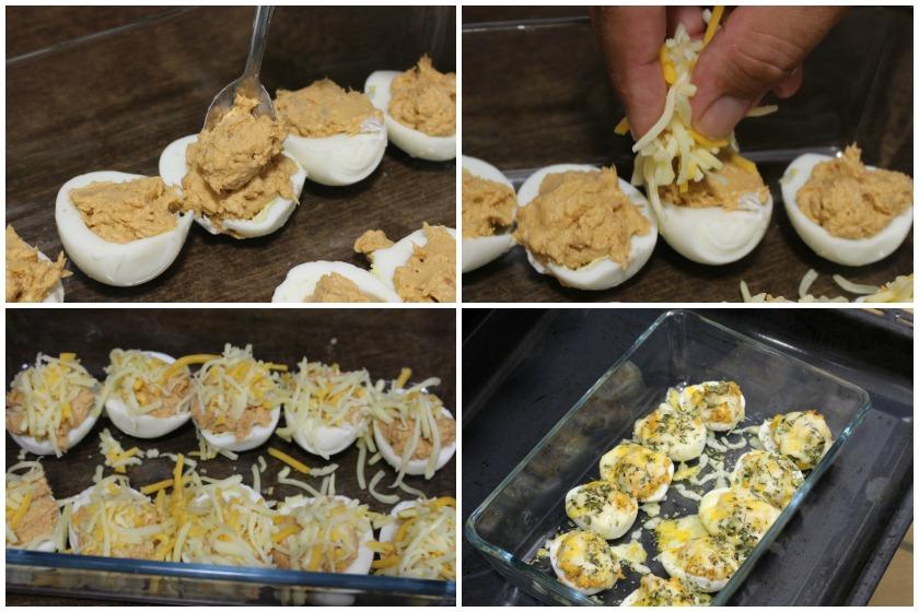 Huevos rellenos y gratinados