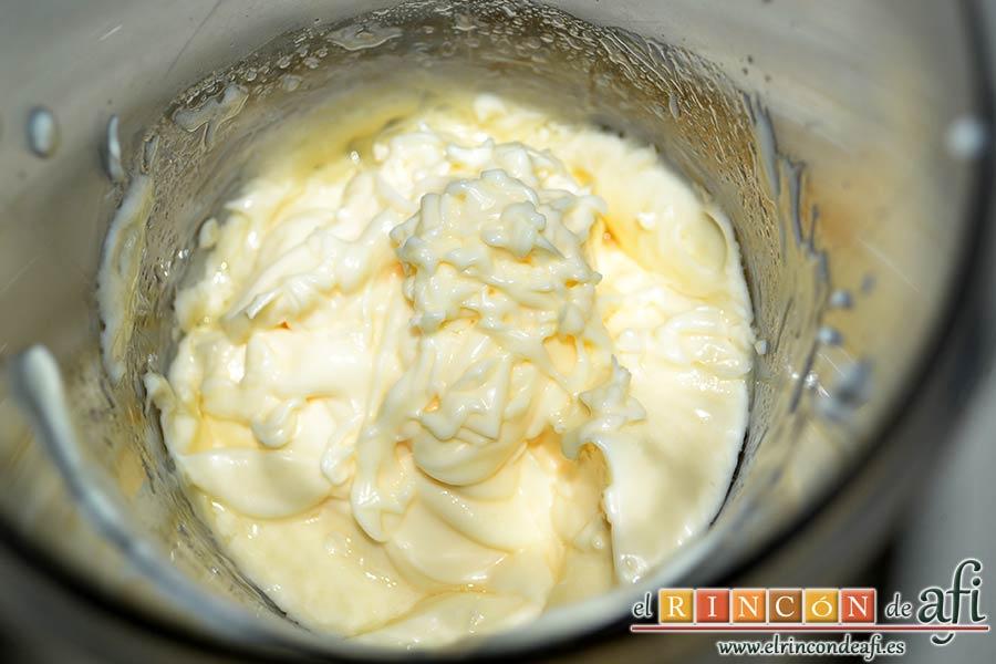 Mayonesa casera, ya está lista para consumir