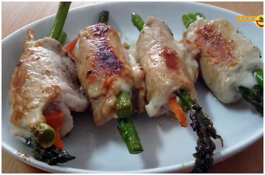 Rollitos salados para aperitivos