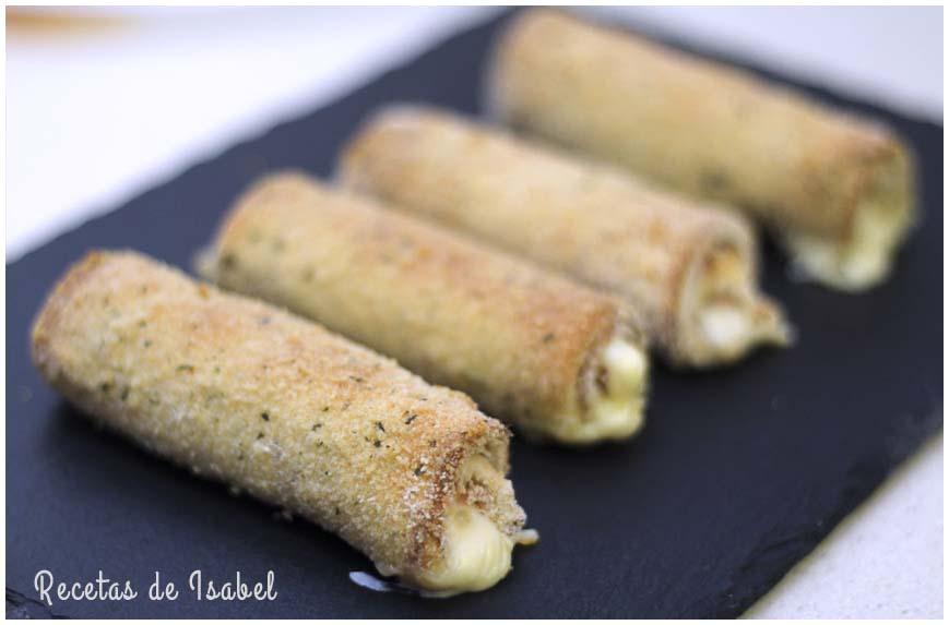 Rollitos salados para aperitivos