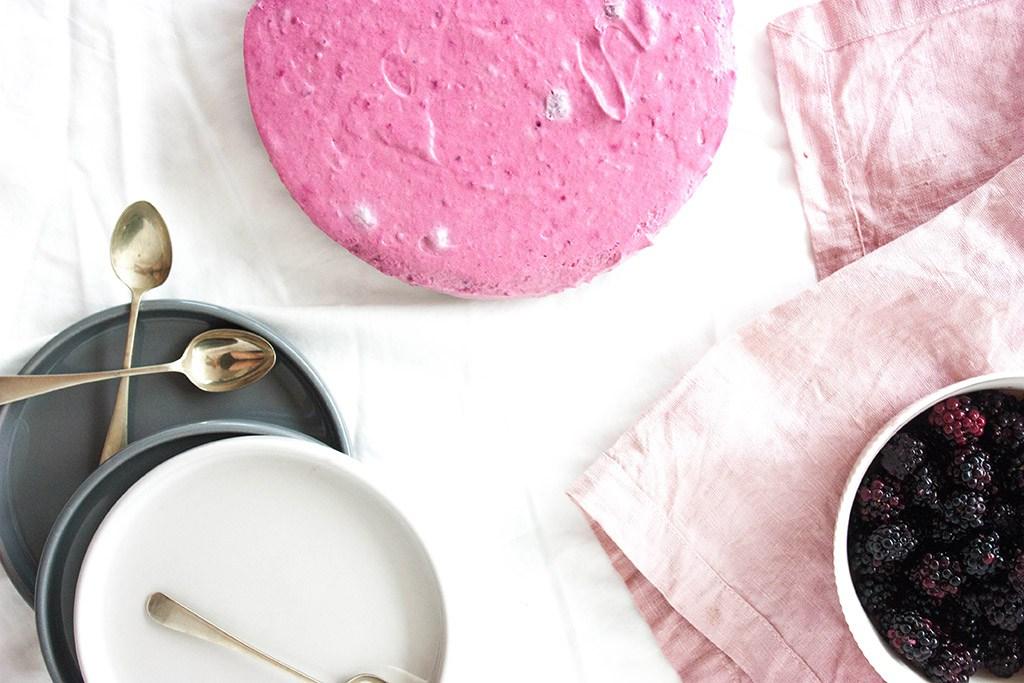 Cheesecake mora frio