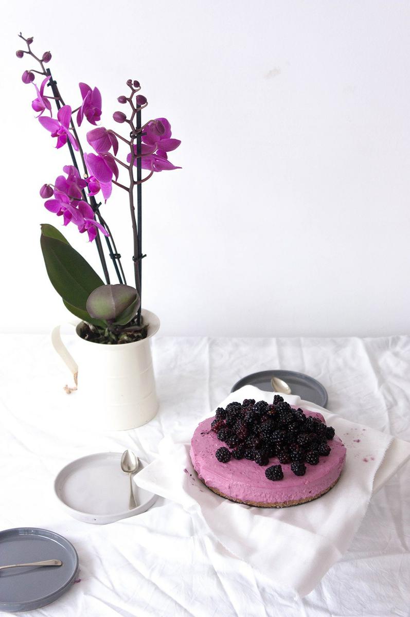 Receta cheesecake de mora