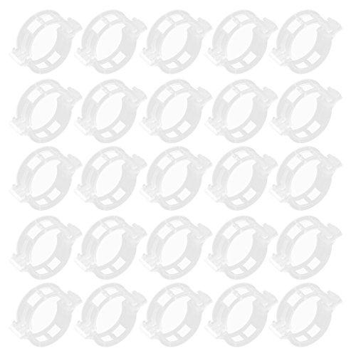 100pcs Clips de Fijación Conectan Tomate Pimienta Vides Pepino Cuerda Enrejado Bricolaje