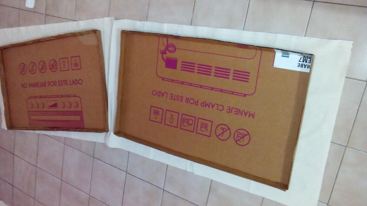 forrar las cajas con manta