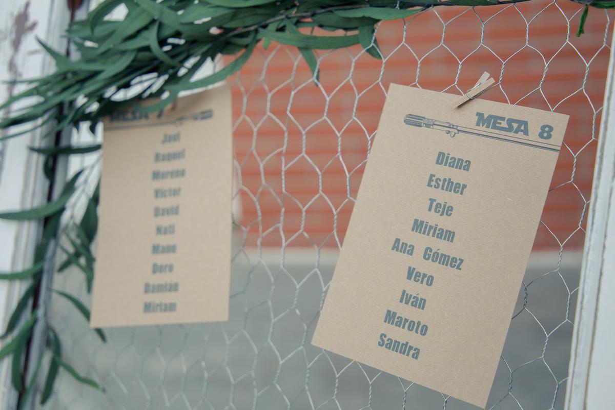 Seating pan e Star Wars. Decoración de bodas Alicante. Wedding Planner