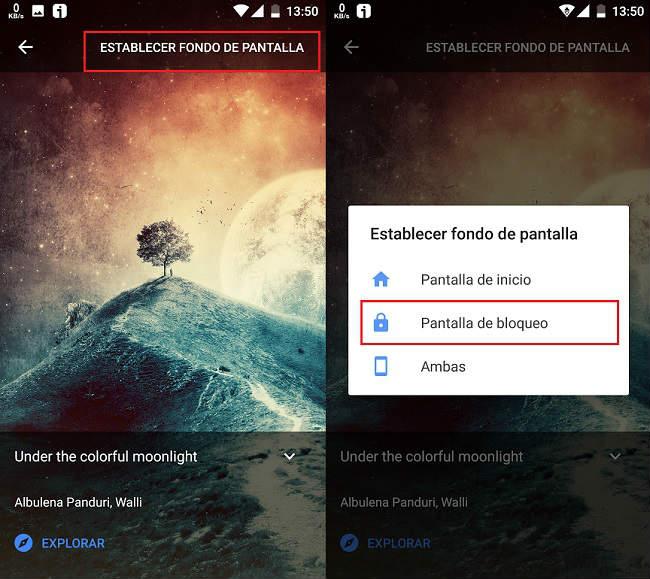 problemas para cambiar la imagen de bloqueo o establecer nuevo wallpaper en la pantalla de bloqueo de Android guía o tutorial para solucionar este error
