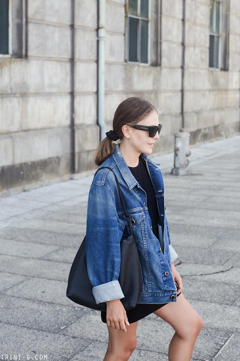 Trini | Filippa K dress Khaite denim jacket