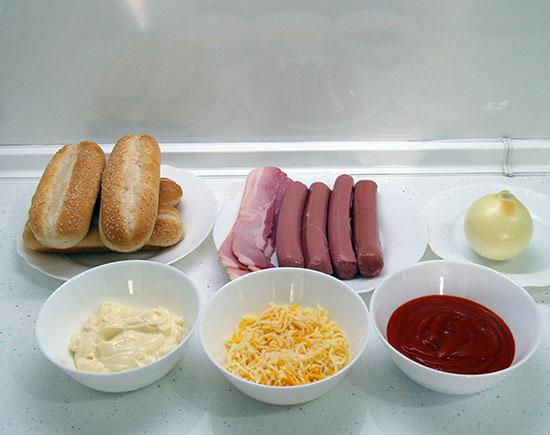 Perritos calientes (Hot Dogs) con queso