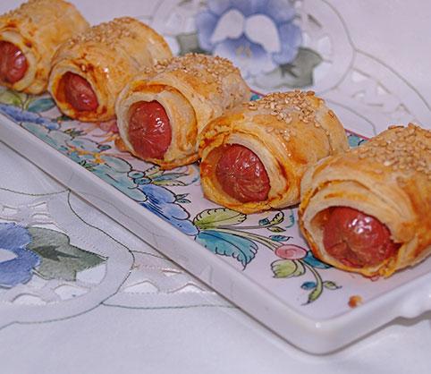 Perritos calientes (Hot Dogs) con queso