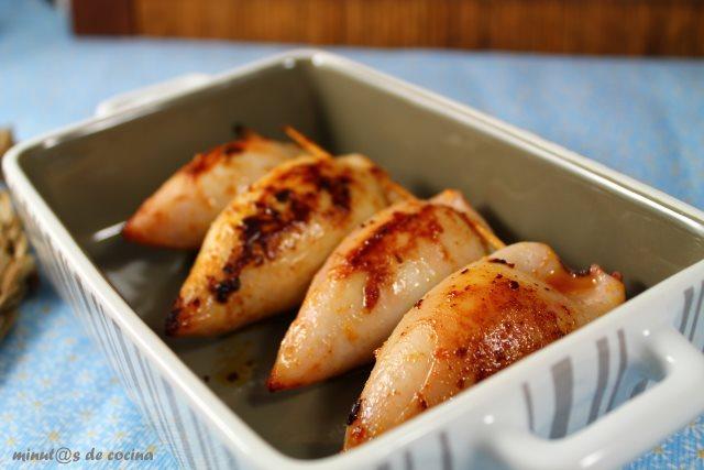 calamares a la plancha rellenos