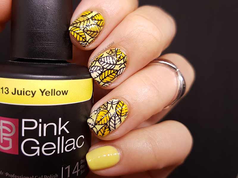Manicura para el Reto Colores cosas de chicas Vol 5 2017 tono amarillo