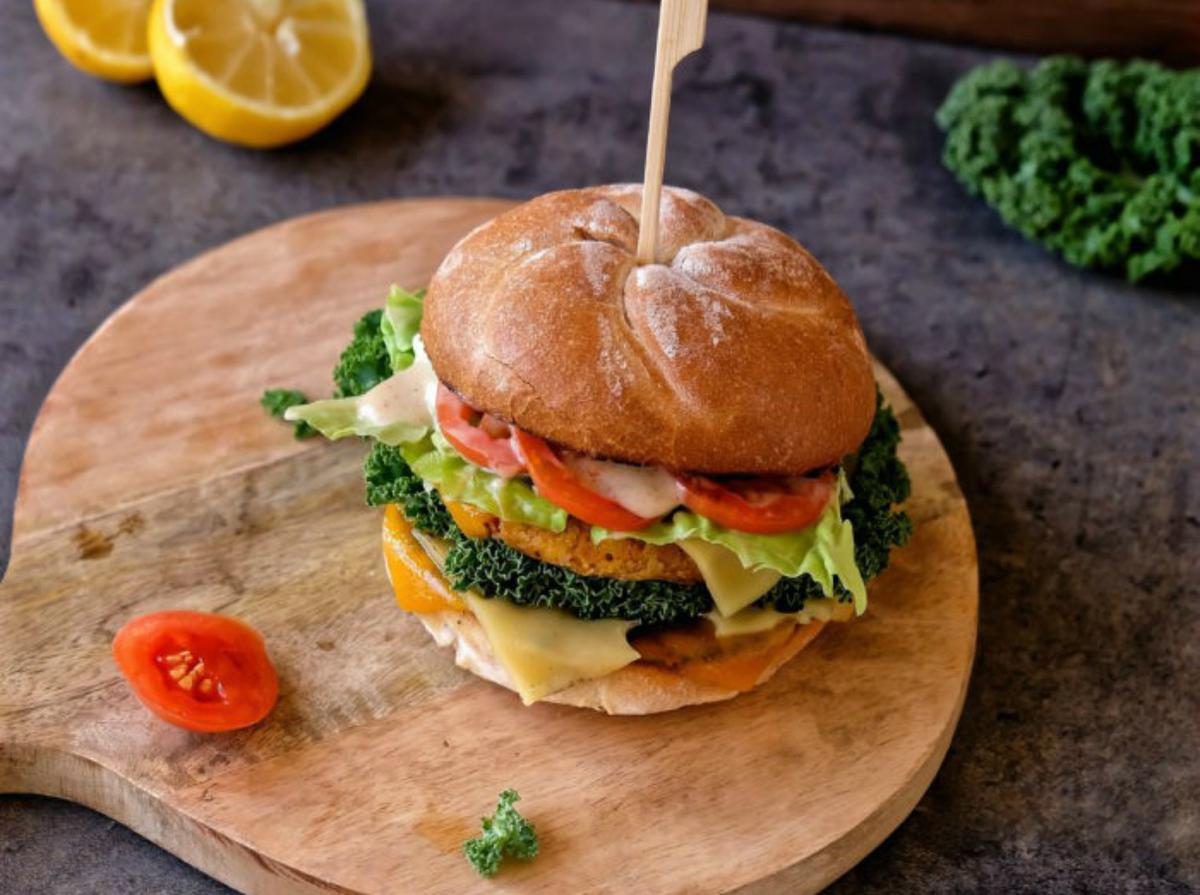 hamburguesa de garbanzos