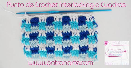 Punto de Crochet Interlocking a Cuadros blog