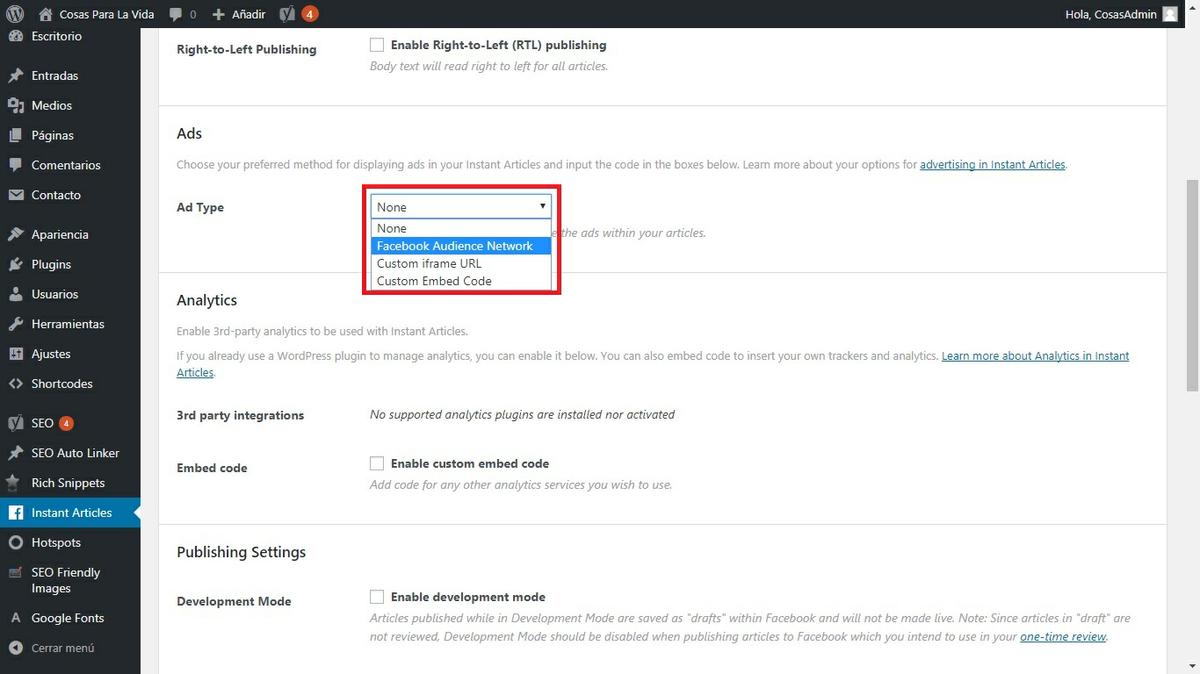 facebook audience network