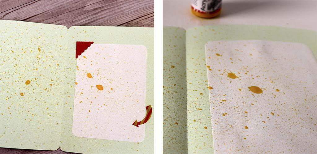 interior tarjeta decorada