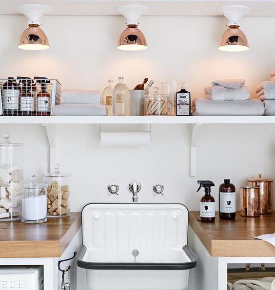 Diseño de una lavandería. Imagen referencial pinterest.