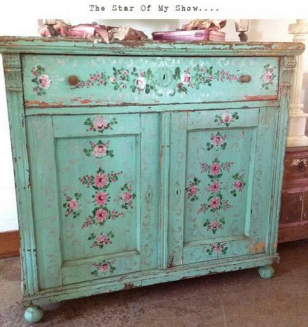 Aparador Shabby chic. Imagen referencial Pinterest