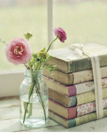 Flores Shabby chic. Imagen referencial Pinterest