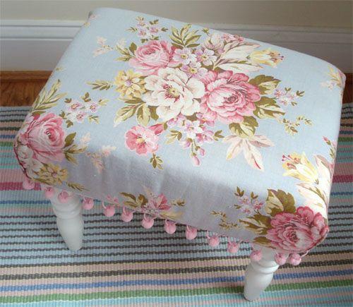 Banqueta Shabby chic. Imagen referencial Pinterest