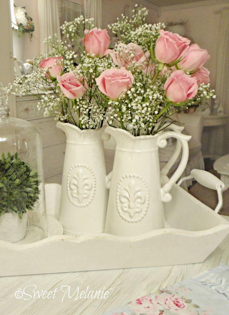 Porcelana Shabby chic. Imagen referencial Pinterest