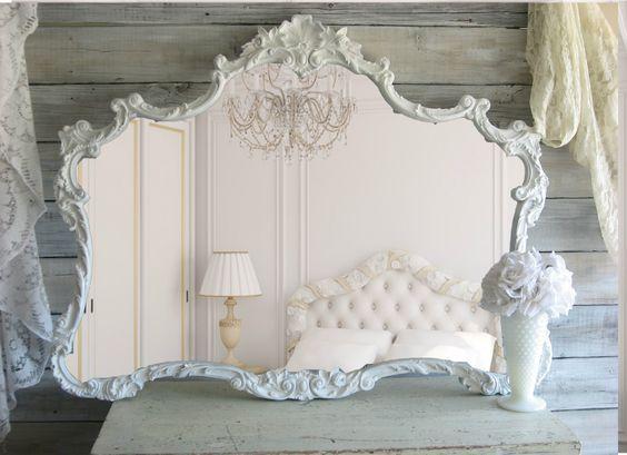 Espejos Shabby chic. Imagen referencial Pinterest