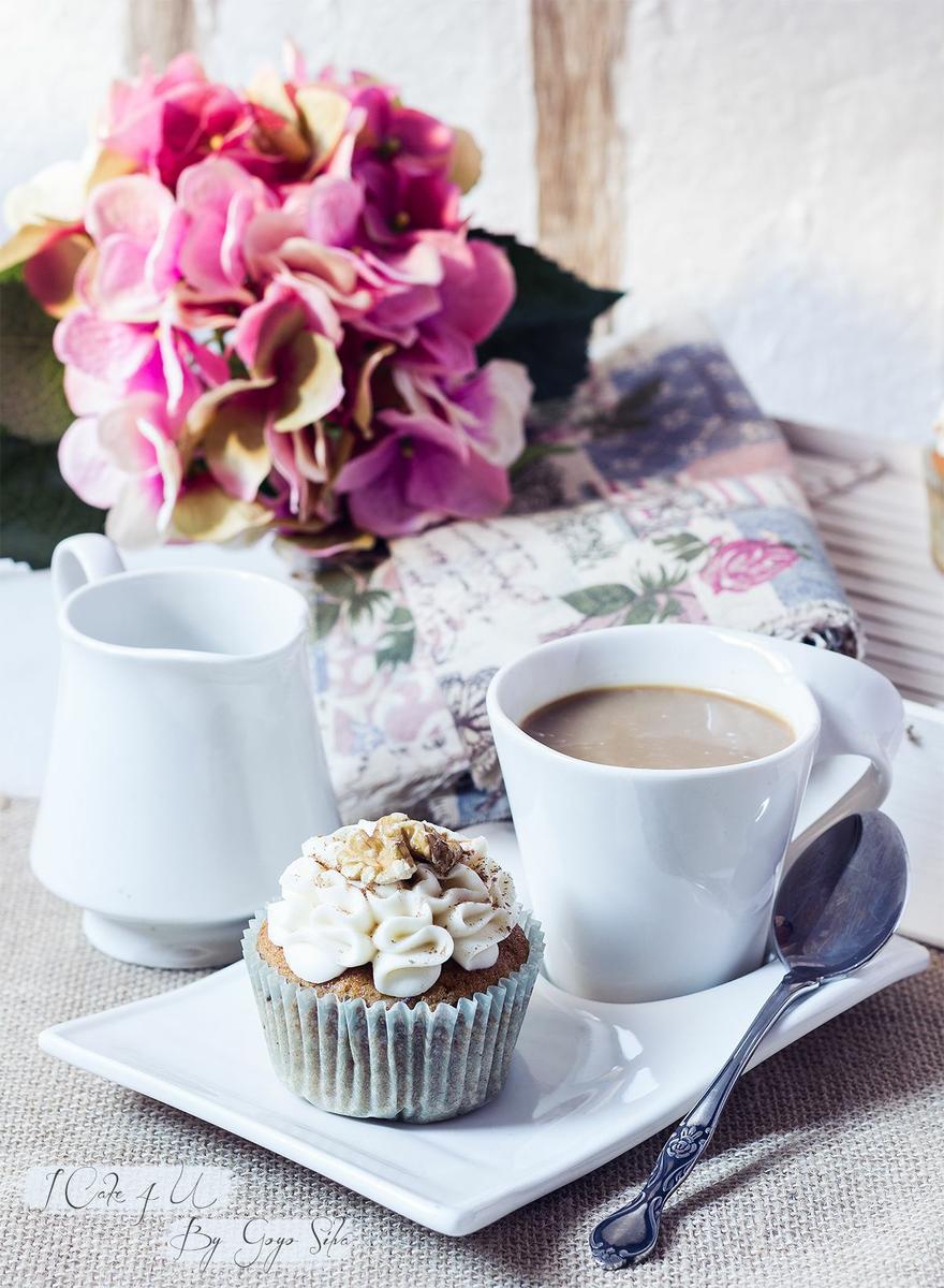 Cupcakes de Manzana y Canela con Nueces