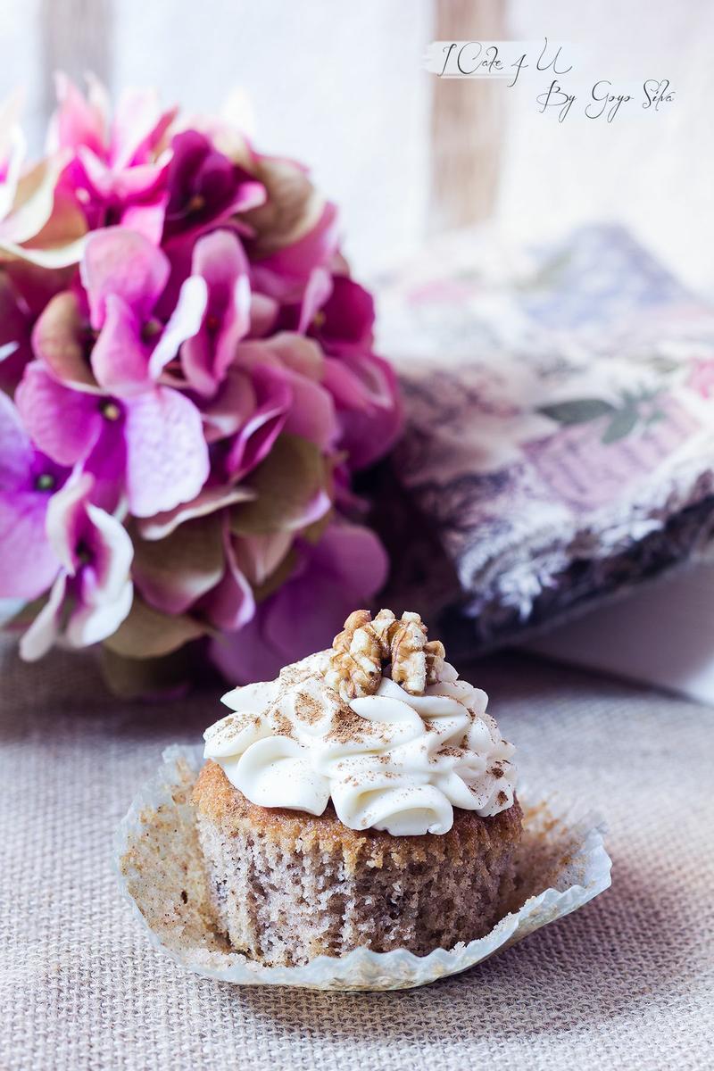 Cupcakes de Manzana y Canela con Nueces