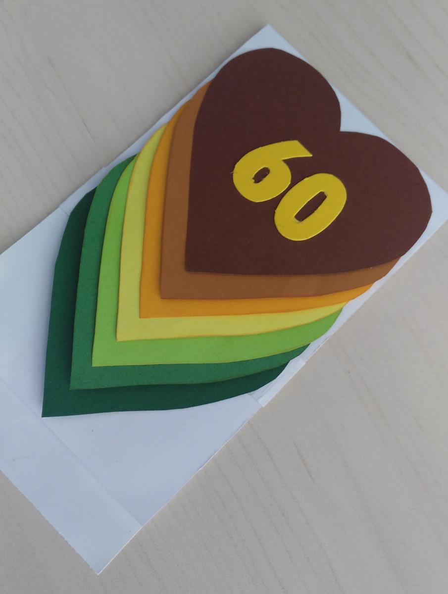 tarjeta de corazones