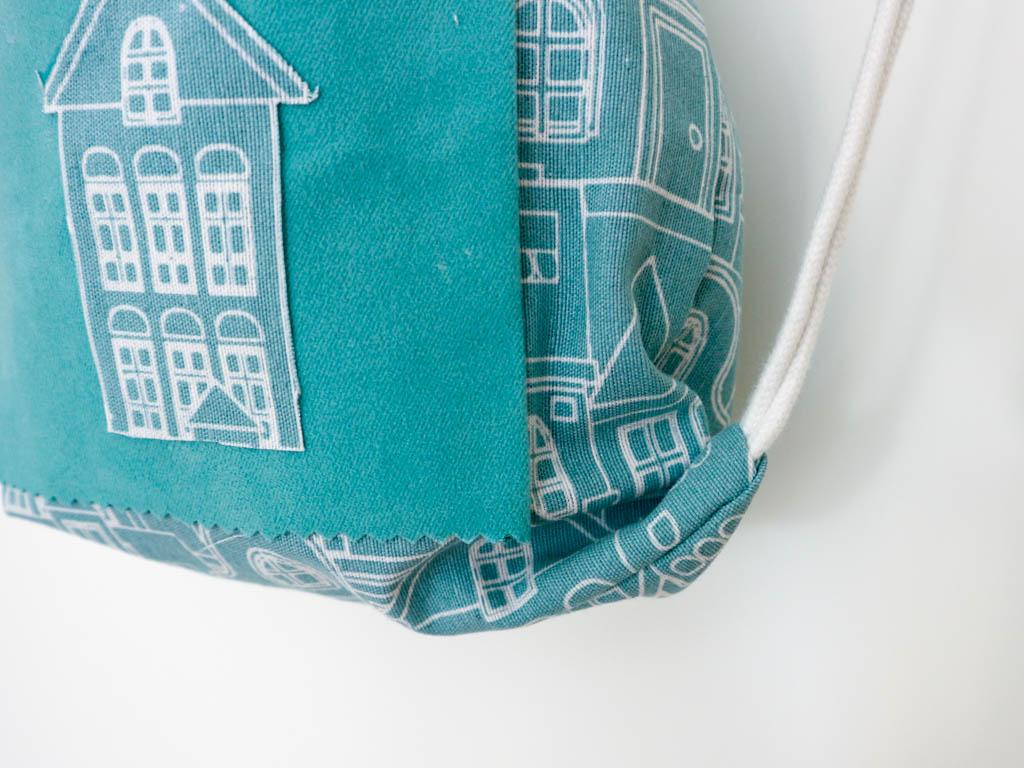 mochila de tela para la merienda