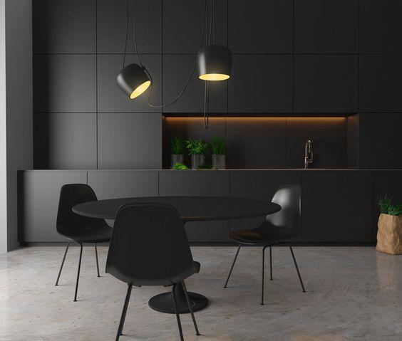 Black kitchen as one of the 2018 trends