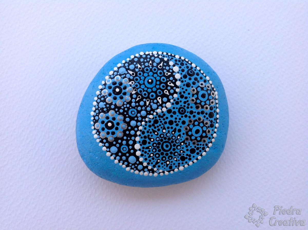 Yin Yang en piedra pintada