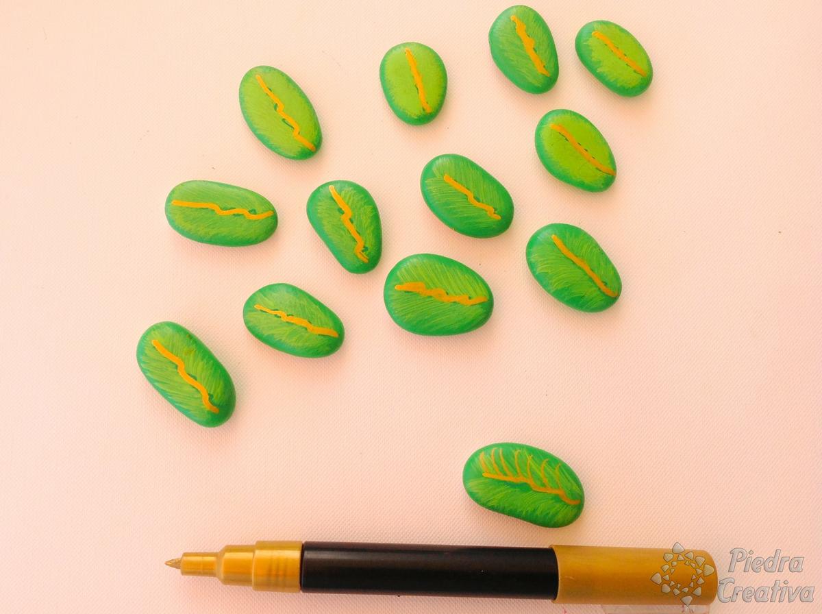 DIY con rotuladores para árbol de los nombres de la clase