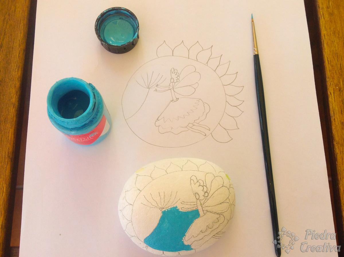 Como pintar piedras de hada para pisapapeles