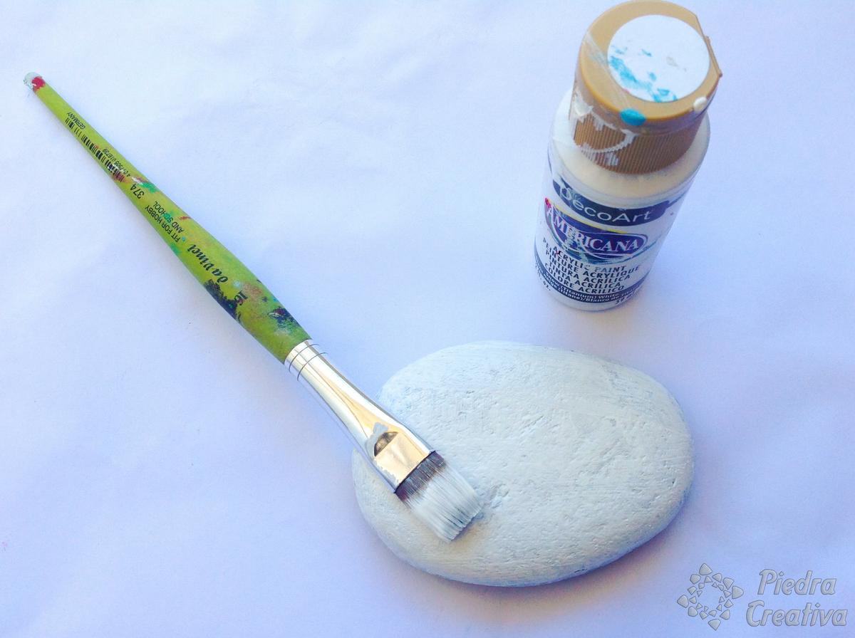 Piedras pintadas abstractas