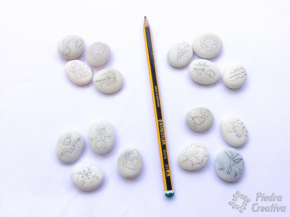 Piedras pintadas para juegos