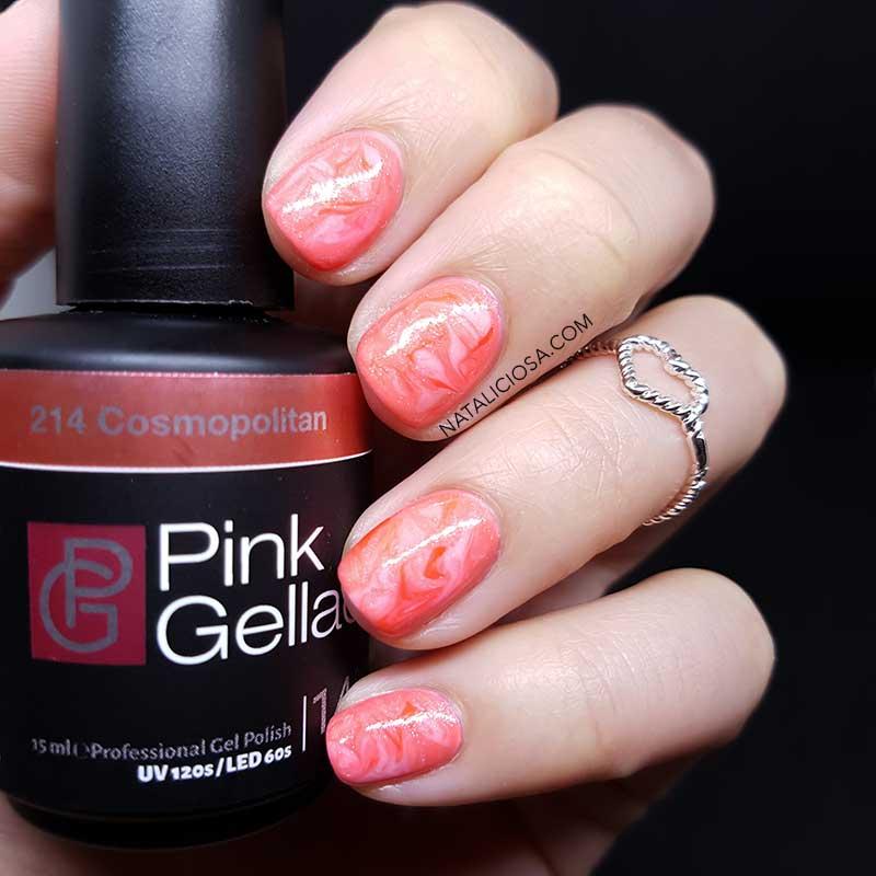 opiniones pink gellac espana para pintarse las unas con permanente en casa efecto marmol en tonos naranjas