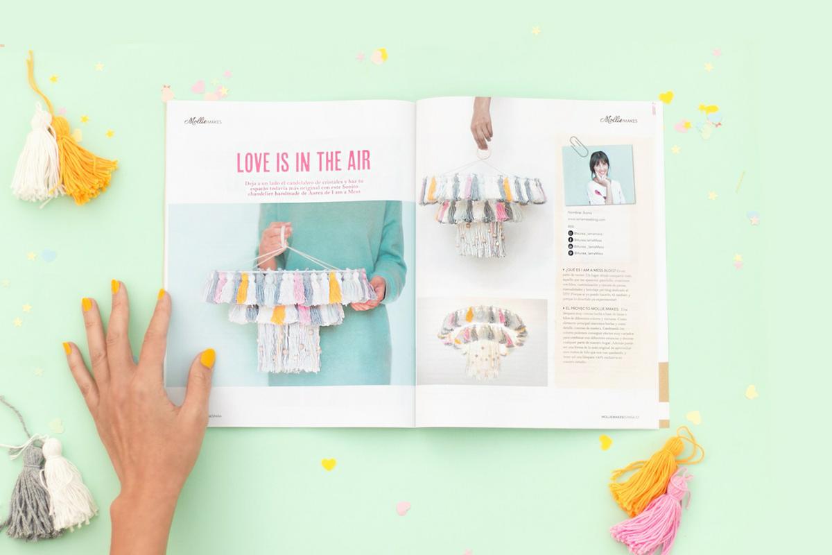 Revista Mollie Makes - edición española - visto en "I am a Mess Blog"